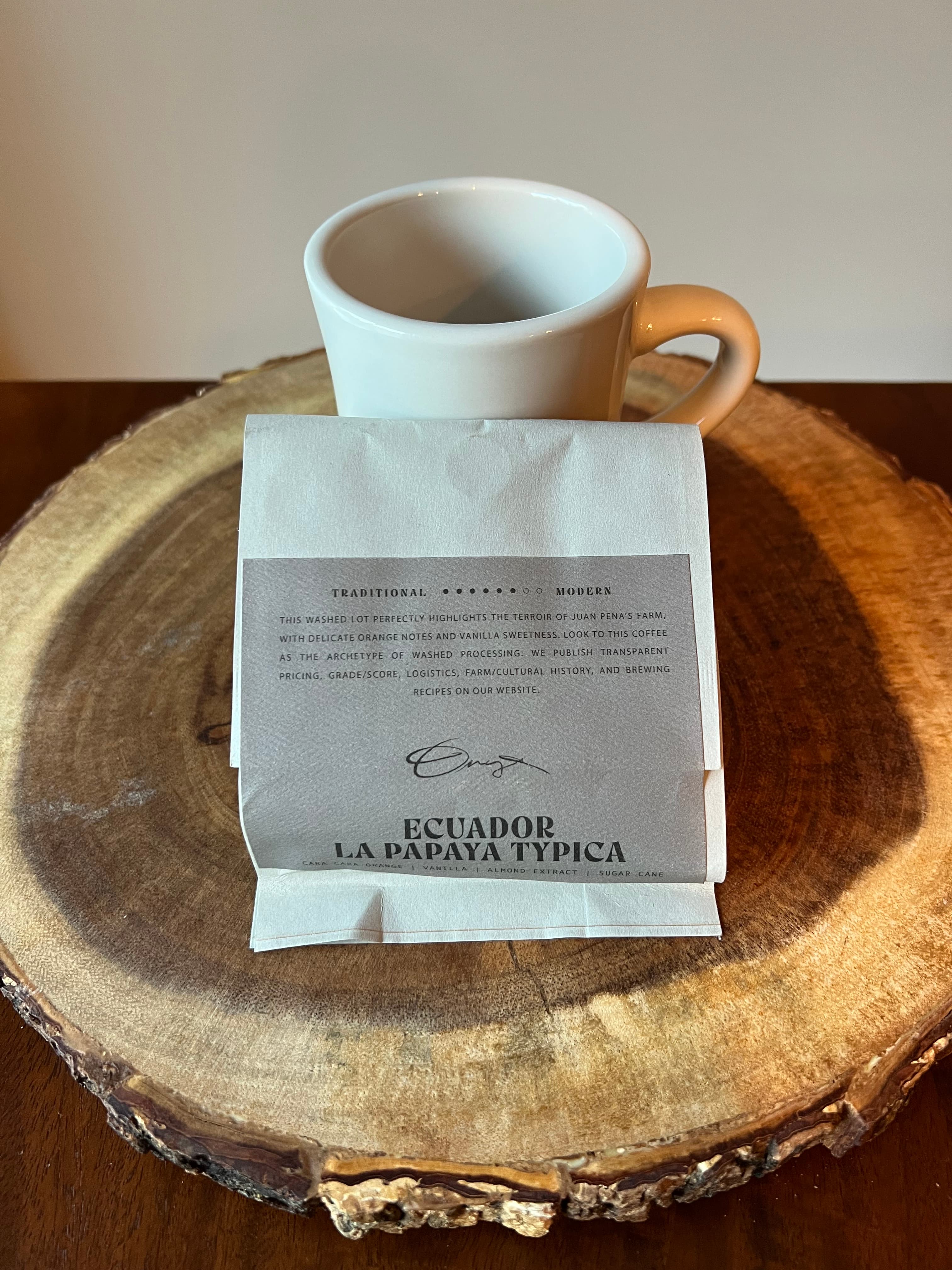 Ecuador La Papaya Typica from Onyx Coffee Lab